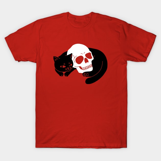 Spooky Cat T-Shirt by obinsun